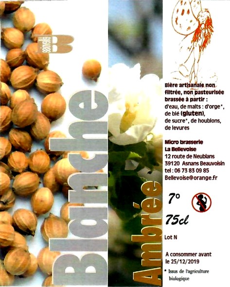 etiquette BRASSERIE LA BELLEVOISE 06