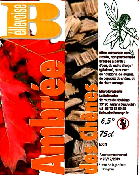 etiquette BRASSERIE LA BELLEVOISE 08