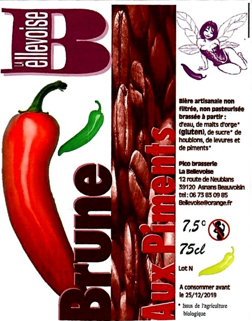 etiquette BRASSERIE LA BELLEVOISE 11