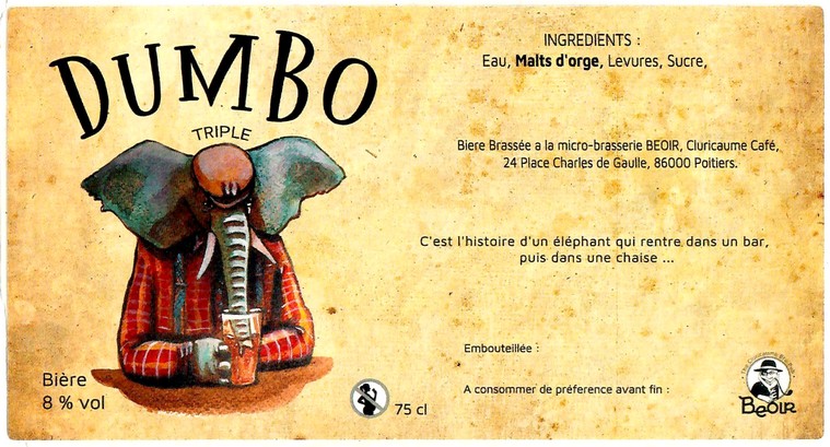 Etiquette BRASSERIE BEOIR 03