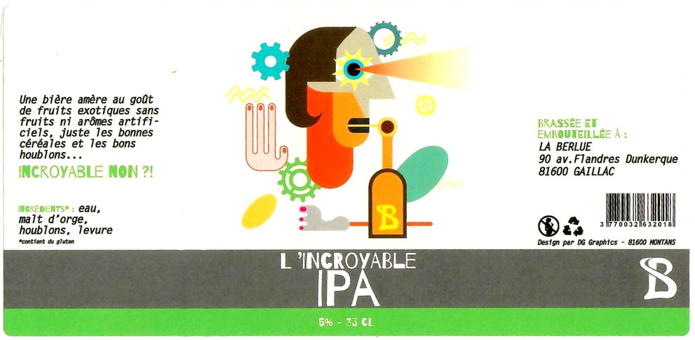 Etiquette BRASSERIE LA BERLUE 02