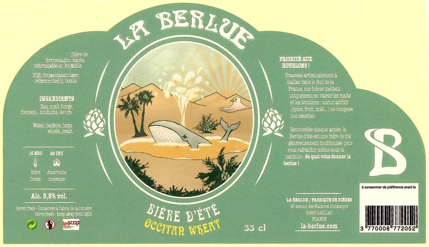 Etiquette BRASSERIE LA BERLUE 15