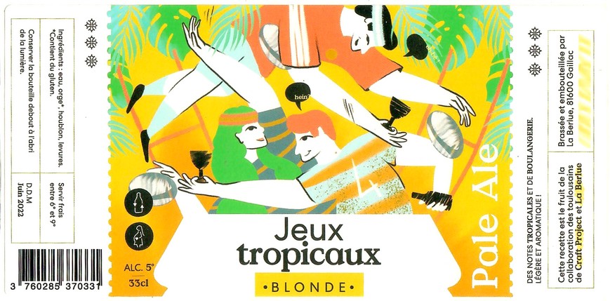 Etiquette BRASSERIE LA BERLUE 21