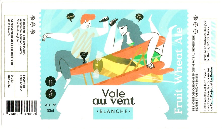 Etiquette BRASSERIE LA BERLUE 23