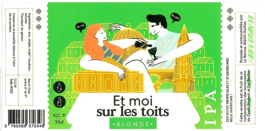 Etiquette BRASSERIE LA BERLUE 25