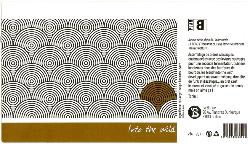 Etiquette BRASSERIE LA BERLUE 30