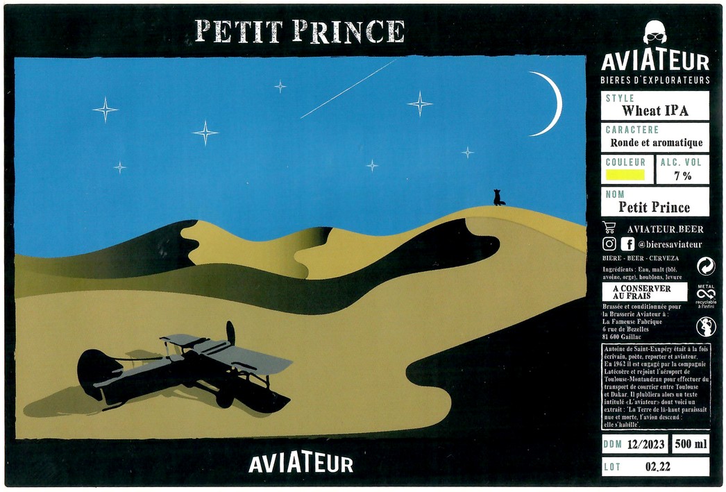 Etiquette BRASSERIE LA BERLUE 37