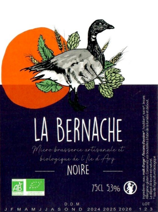 Etiquette BRASSERIE LA BERNACHE 01