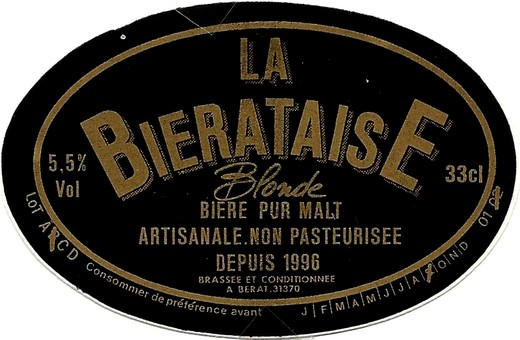 �tiquette BRASSERIE LA BIERATAISE 02
