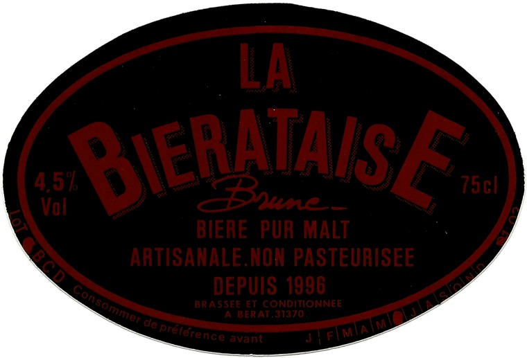 �tiquette BRASSERIE LA BIERATAISE 06
