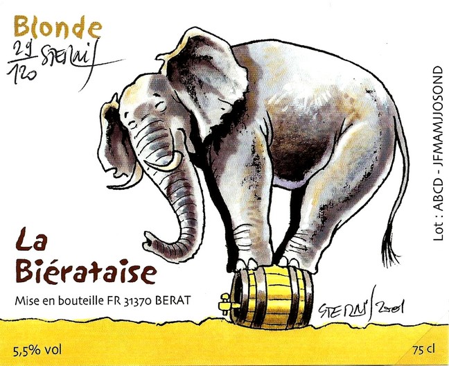 �tiquette BRASSERIE LA BIERATAISE 08