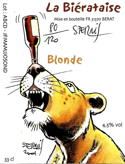 �tiquette BRASSERIE LA BIERATAISE 11
