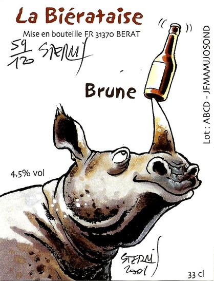 �tiquette BRASSERIE LA BIERATAISE 12