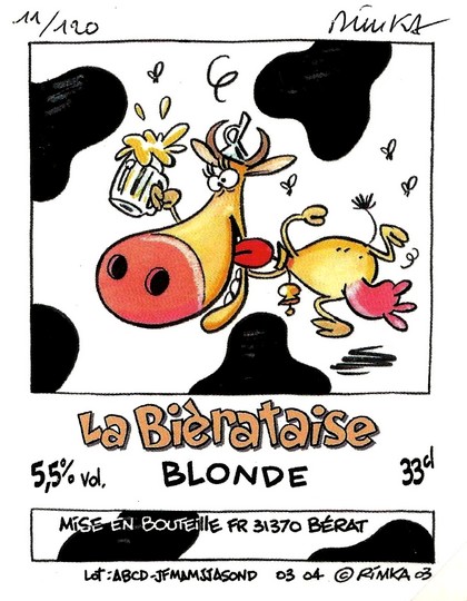 �tiquette BRASSERIE LA BIERATAISE 16