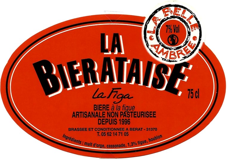 �tiquette BRASSERIE LA BIERATAISE 18
