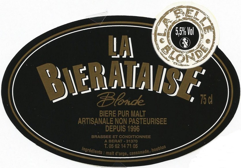 �tiquette BRASSERIE LA BIERATAISE 19