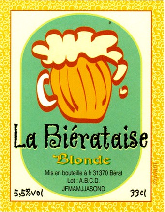 etiquette BRASSERIE LA BIERATAISE 43