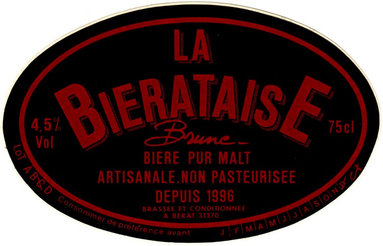 etiquette BRASSERIE LA BIERATAISE 77