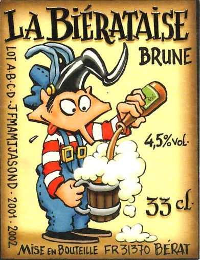 etiquette BRASSERIE LA BIERATAISE 86