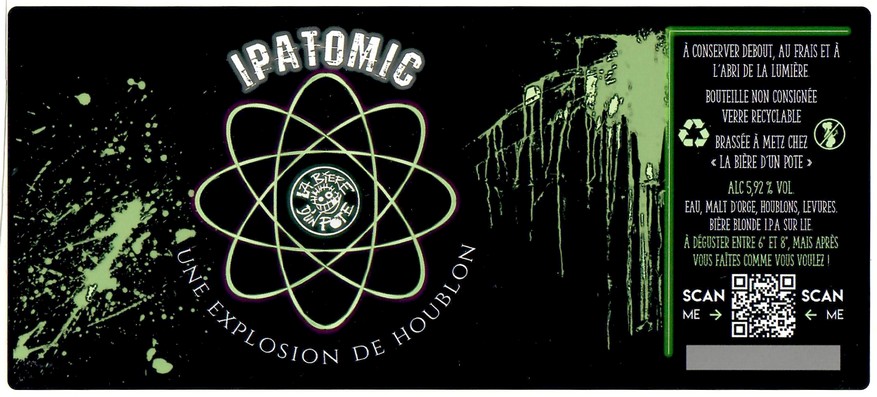 Etiquette BRASSERIE LA BIERE D'UN POTE 01