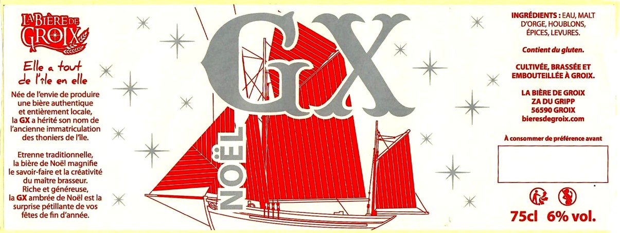 etiquette BRASSERIE LA BIERE DE GROIX 01