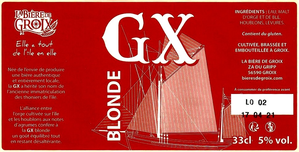 etiquette BRASSERIE LA BIERE DE GROIX 03