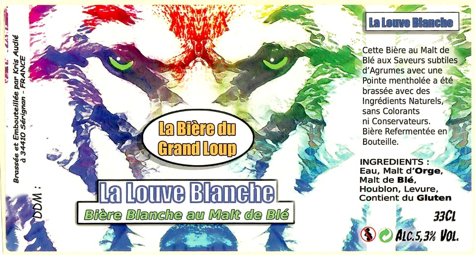 Etiquette BRASSERIE LA BIERE DU GRAND LOUP 17