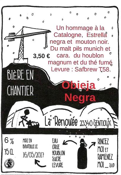 etiquette BRASSERIE LA BIERE EN CHANTIER 01