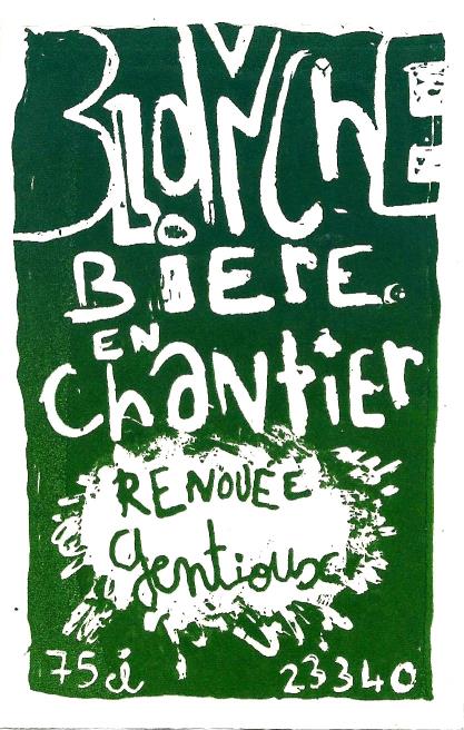 etiquette BRASSERIE LA BIERE EN CHANTIER 02