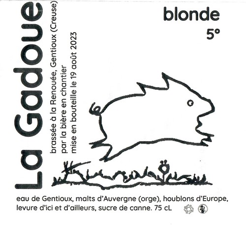 Etiquette BRASSERIE LA BIERE EN CHANTIER 13