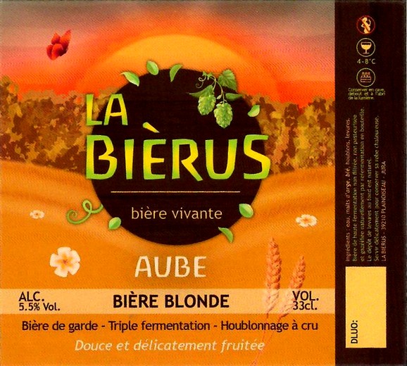 etiquette BRASSERIE LA BIERUS 06