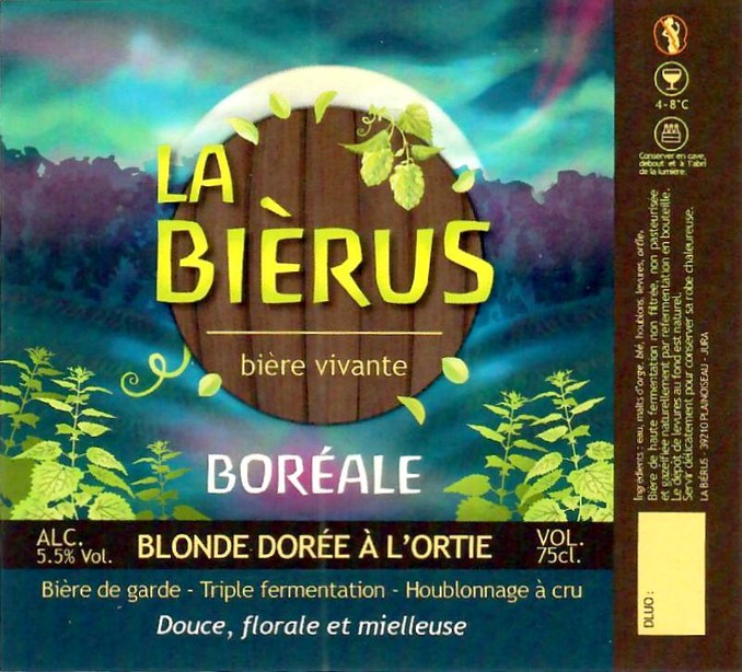 Etiquette BRASSERIE LA BIERUS 10