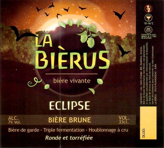 Etiquette BRASSERIE LA BIERUS 11
