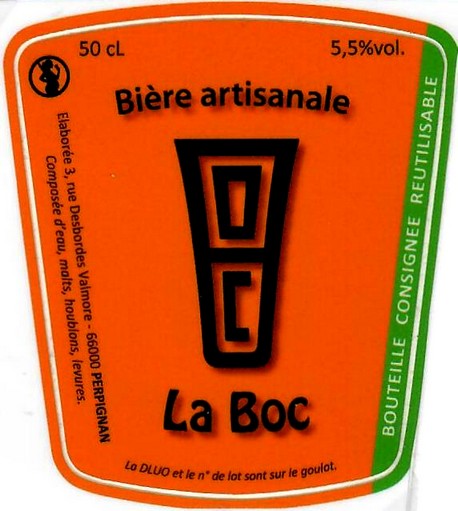 etiquette BRASSERIE LA BOC 02