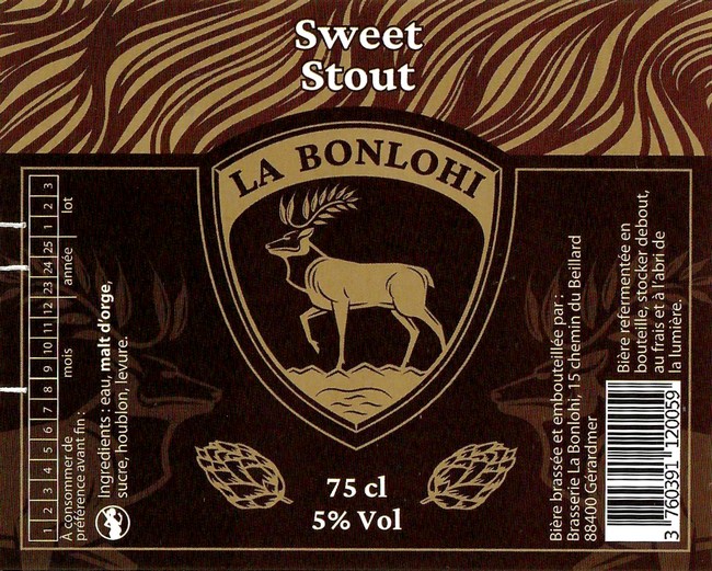 Etiquette BRASSERIE LA BONLOHI 07