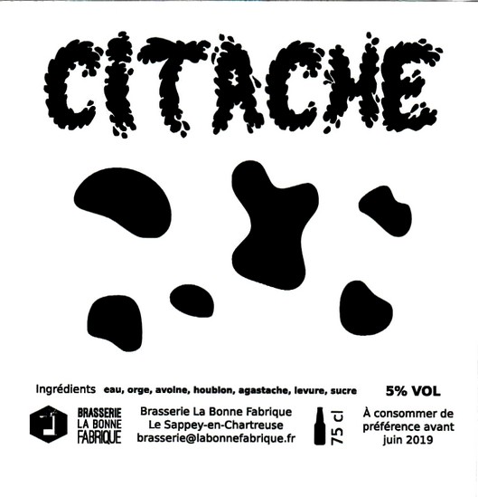 etiquette BRASSERIE LA BONNE FABRIQUE 06