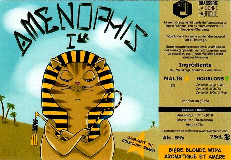 etiquette BRASSERIE LA BONNE FABRIQUE 09