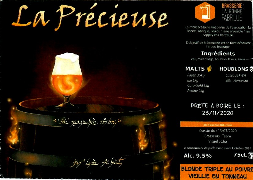 etiquette BRASSERIE LA BONNE FABRIQUE 13