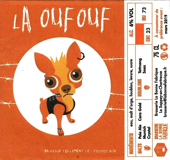 etiquette BRASSERIE LA BONNE FABRIQUE 23