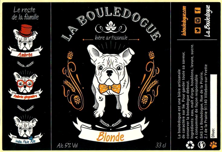 Etiquette BRASSERIE LA BOULEDOGUE 02
