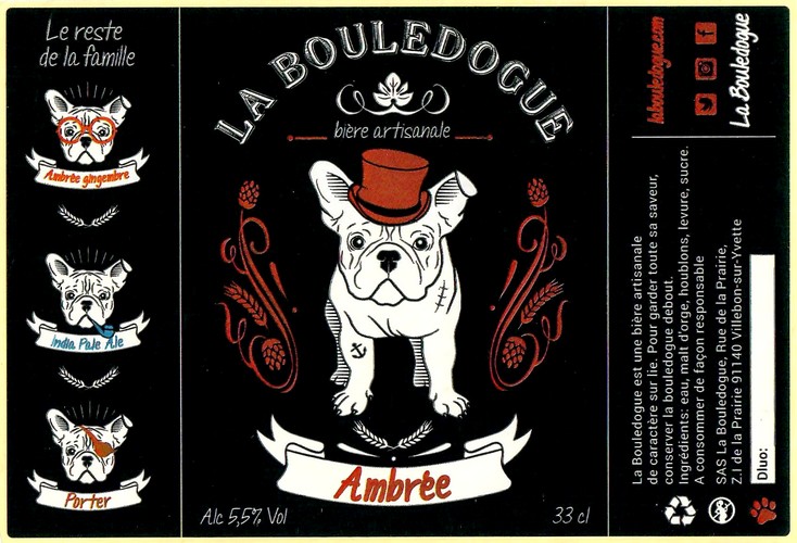 Etiquette BRASSERIE LA BOULEDOGUE 07
