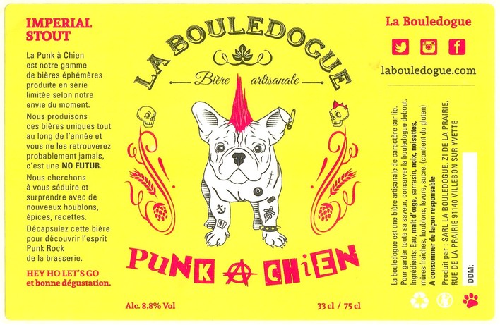 Etiquette BRASSERIE LA BOULEDOGUE 10