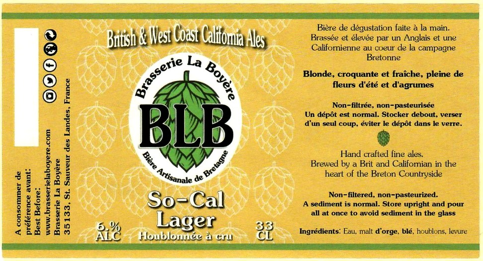 etiquette BRASSERIE LA BOYERE 05