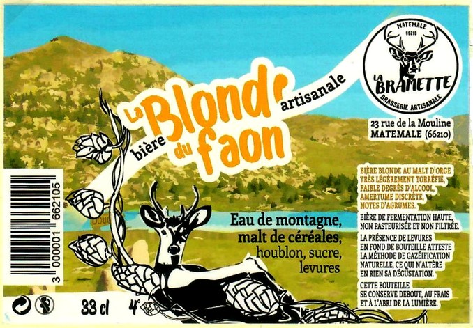 etiquette BRASSERIE LA BRAMETTE 06