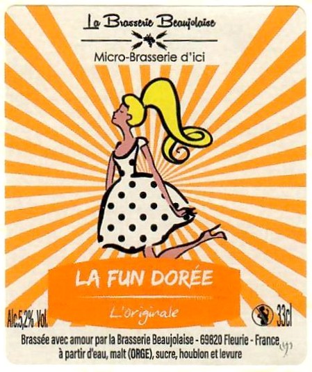 Etiquette LA BRASSERIE BEAUJOLAISE 02