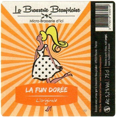 Etiquette LA BRASSERIE BEAUJOLAISE 07