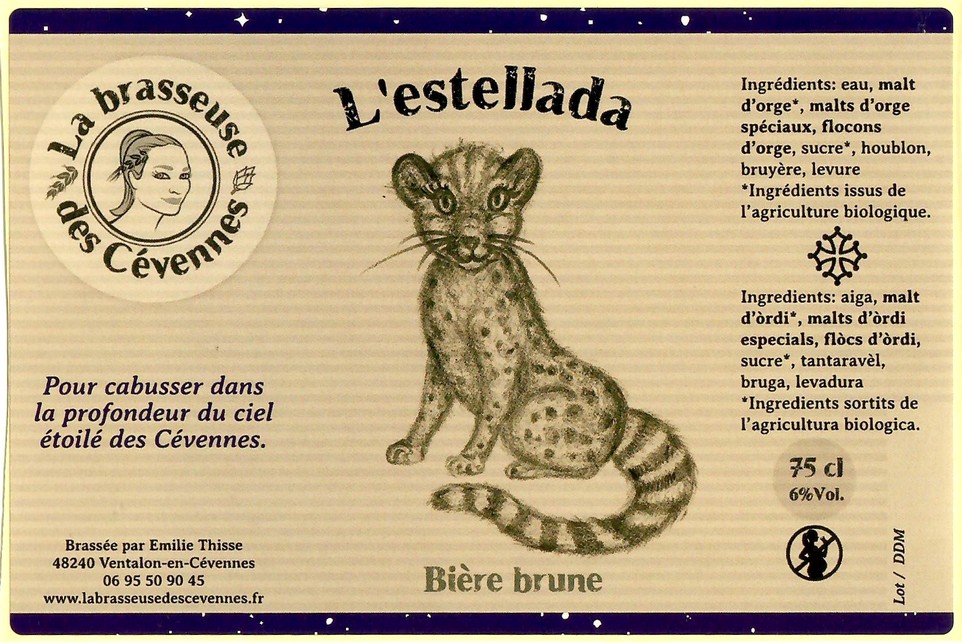 Etiquette BRASSERIE LA BRASSEUSE DES CEVENNES 03