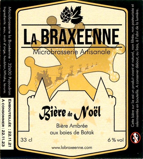 Etiquette BRASSERIE LA BRAXEENNE 32 07