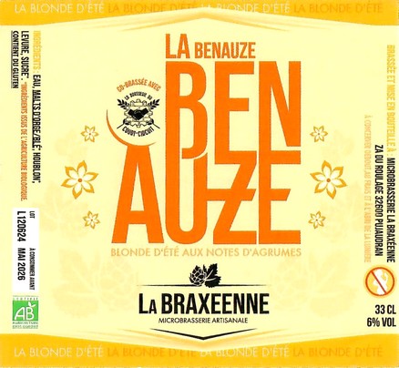 Etiquette BRASSERIE LA BRAXEENNE 32 15