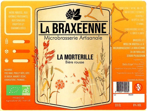 Etiquette BRASSERIE LA BRAXEENNE 32 19